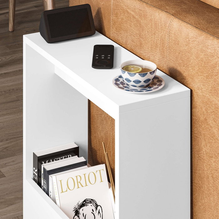 Hanah Home Simpi Mesa auxiliar Blanca Hanah Home Simpi Mesa auxiliar Blanca